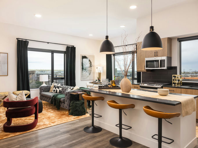 Vibrant Amenity Filled Two Bed in RiNo — apartment interior